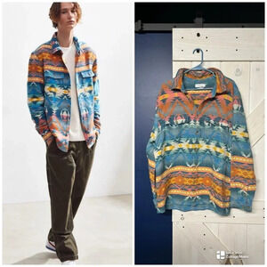 Urban Outfitters Rare Flannel Aztec Western Button Down XL